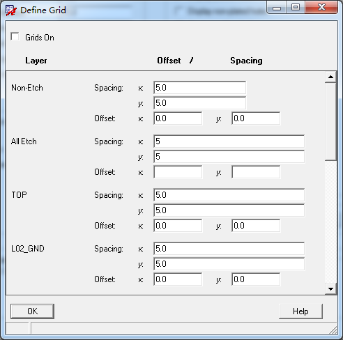 Setup-Grids